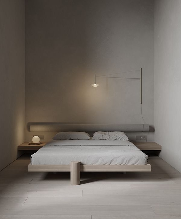 image of minimally interior designed bedroom